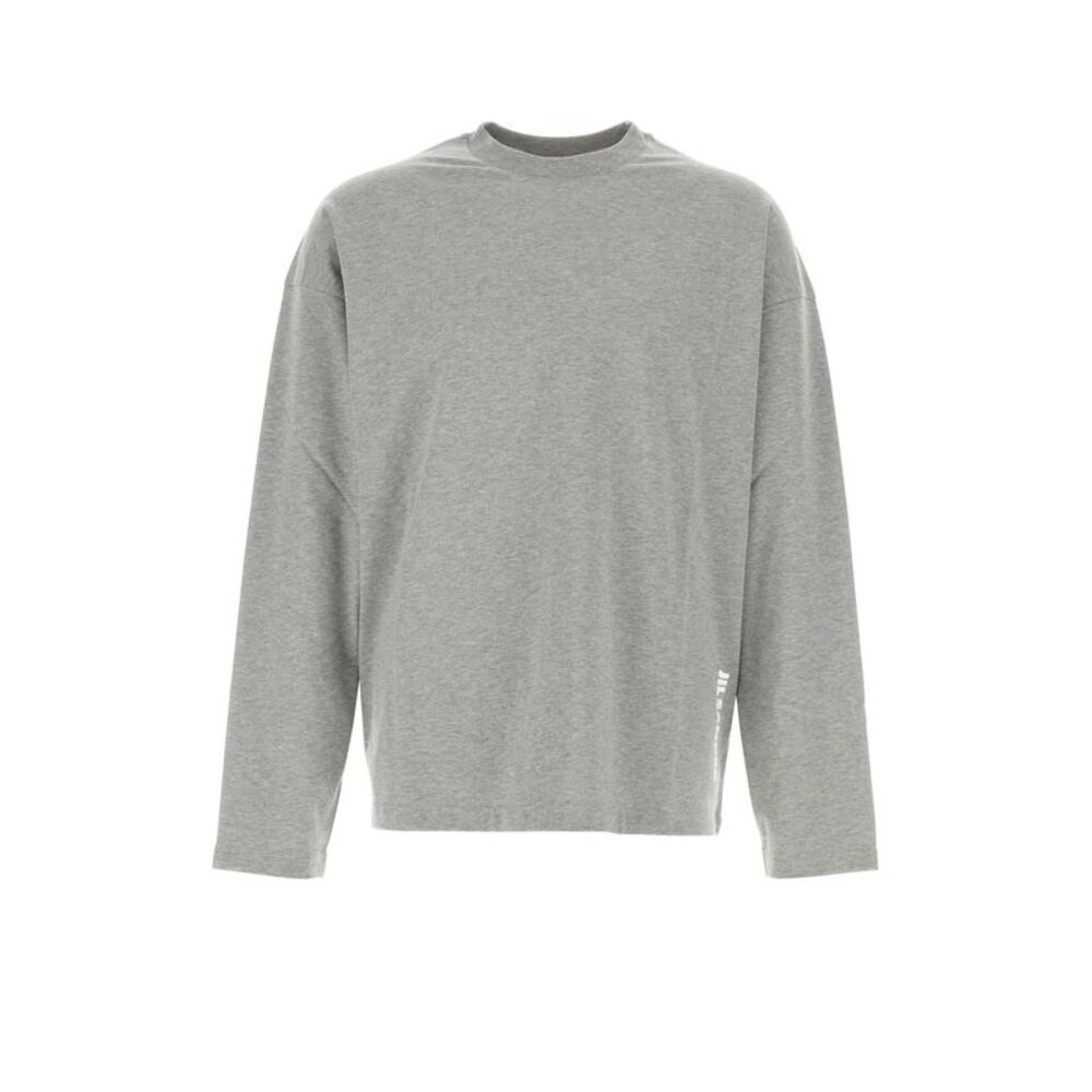 Jil Sander Men Grey Cotton T-Shirt